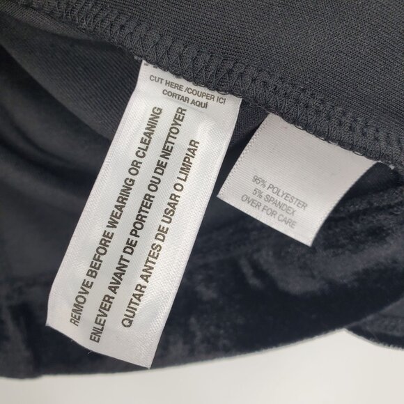 Relativity Black Velvet Waterfall Open Front Dark Fairy Winter Elegant Cardigan - Picture 9 of 9